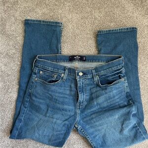 Hollister Womans Low Rise Slim Straight Blue Jeans